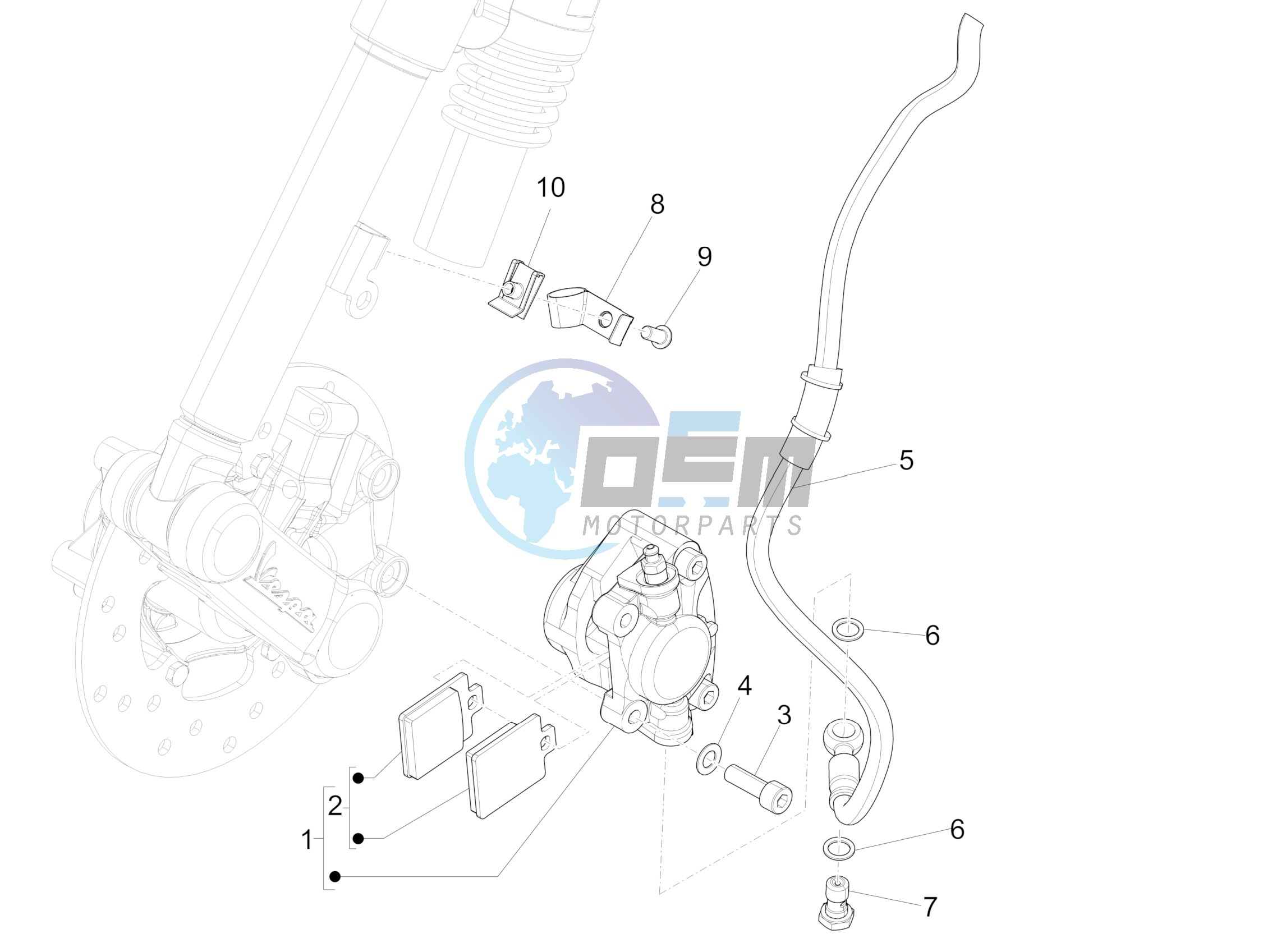 Brakes pipes - Calipers