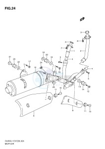 DL650 (E3) V-Strom drawing MUFFLER