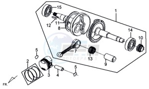 MIO 50 L5-L6 drawing CRANKSHAFT /  PISTON / PISTON RING