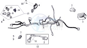 SHARK 50 E2 drawing WIRING HARNASS