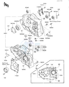 KLF 300 A [BAYOU 300] (A2) [BAYOU 300] drawing CRANKCASE