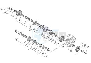 MITO EVOL.125 drawing GEAR BOX