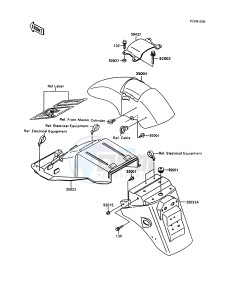 ZX 600 C [NINJA 600R] (C10) [NINJA 600R] drawing FENDERS