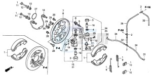 TRX350FE FOURTRAX ES drawing FRONT BRAKE PANEL