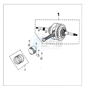 TWEET 50 N drawing CRANKSHAFT AND ZUIGER