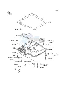 ZZR1400 ZX1400A7F FR GB XX (EU ME A(FRICA) drawing Oil Pan