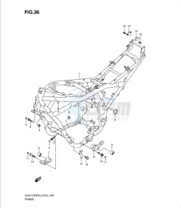 GSX1250 FA drawing FRAME