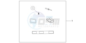 XL700VA9 UK - (E / ABS MKH SPC) drawing U-LOCK ATT.