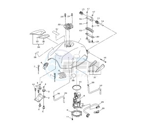 XJ6-F DIVERSION 600 drawing FUEL TANK