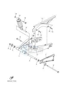 MTN320-A MTN-320-A MT-03 (B9A2) drawing REAR ARM & SUSPENSION