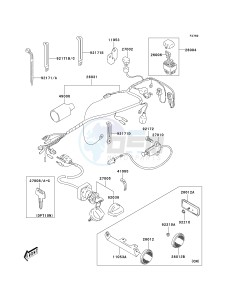 KSF 50 A [KFX50] (A1-A3) [KFX50] drawing CHASSIS ELECTRICAL EQUIPMENT