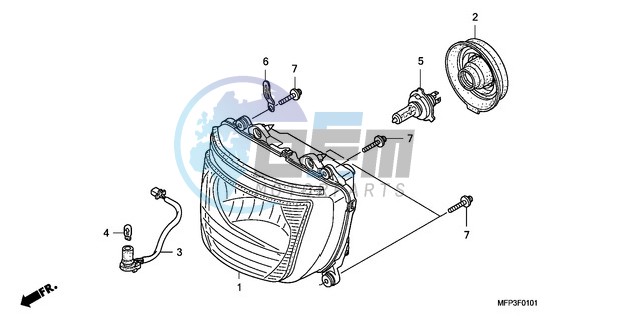 HEADLIGHT (CB1300S/CB1300 SA)