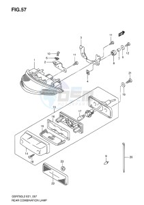 GSR750 EU drawing REAR COMBINATION LAMP