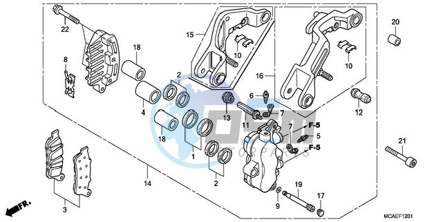 L. FRONT BRAKE CALIPER