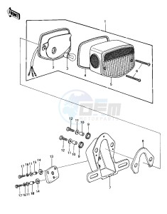 KZ 440 A [LTD] (A1) [LTD] drawing TAILLIGHT -- 80 A1- -