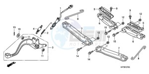 TRX420FAA Europe Direct - (ED) drawing PEDAL/STEP