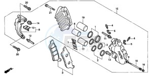 FES250 FORESIGHT drawing FRONT BRAKE CALIPER