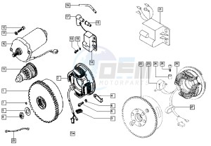 QUADRO_E-START_25-45kmh_K8-L0 50 K8-L0 drawing Magneto