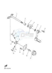 WR450F (1DX9 1DX6 1DX8 1DX7) drawing SHIFT SHAFT