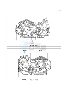 VN 1700 C [VULVAN 1700 NOMAD] (9FA) C9FA drawing CRANKCASE BOLT PATTERN