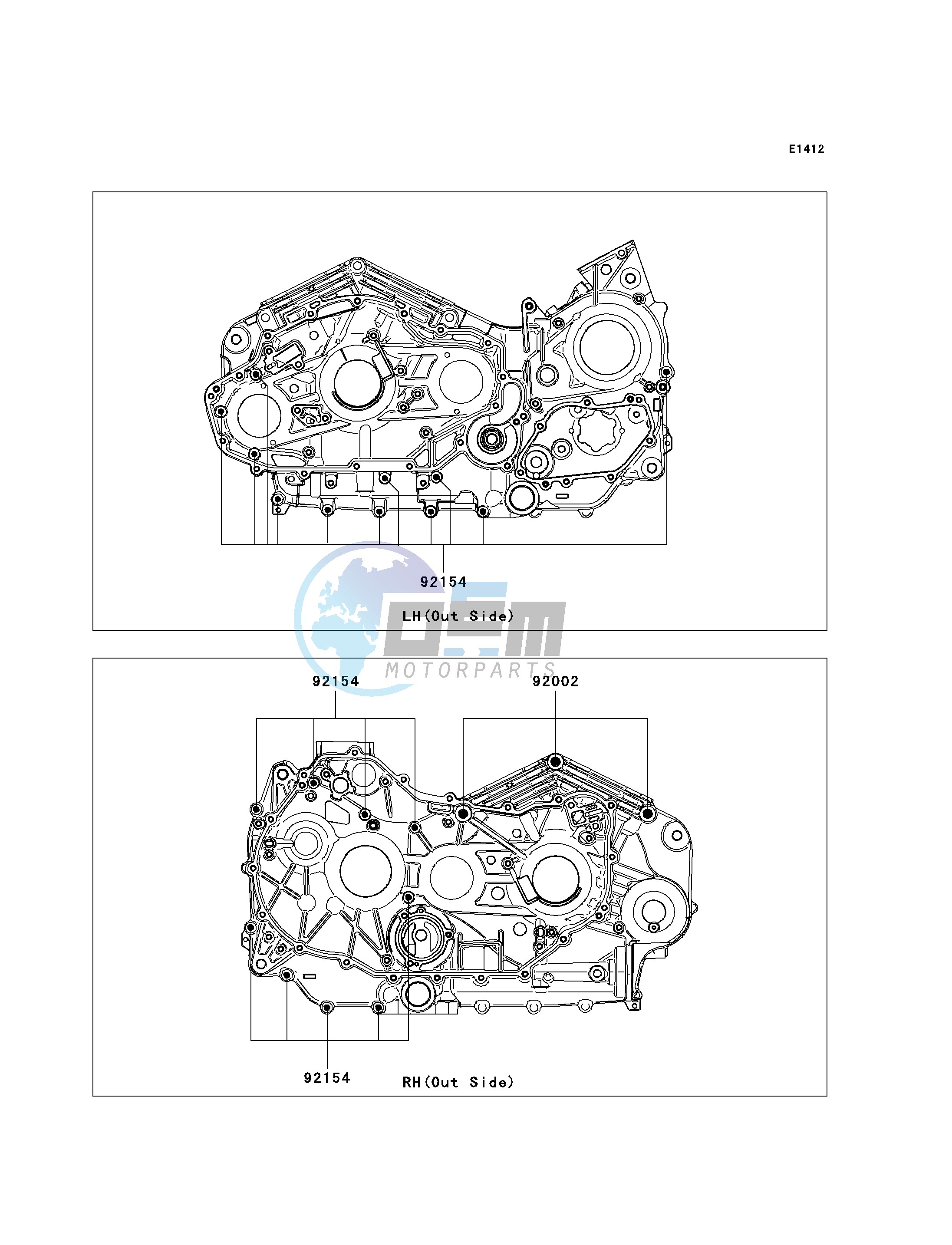 CRANKCASE BOLT PATTERN