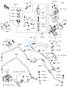 NINJA ZX-10R ZX1000SJFA XX (EU ME A(FRICA) drawing Rear Master Cylinder