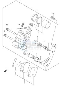 LT-Z250 (E28-E33) drawing FRONT CALIPER