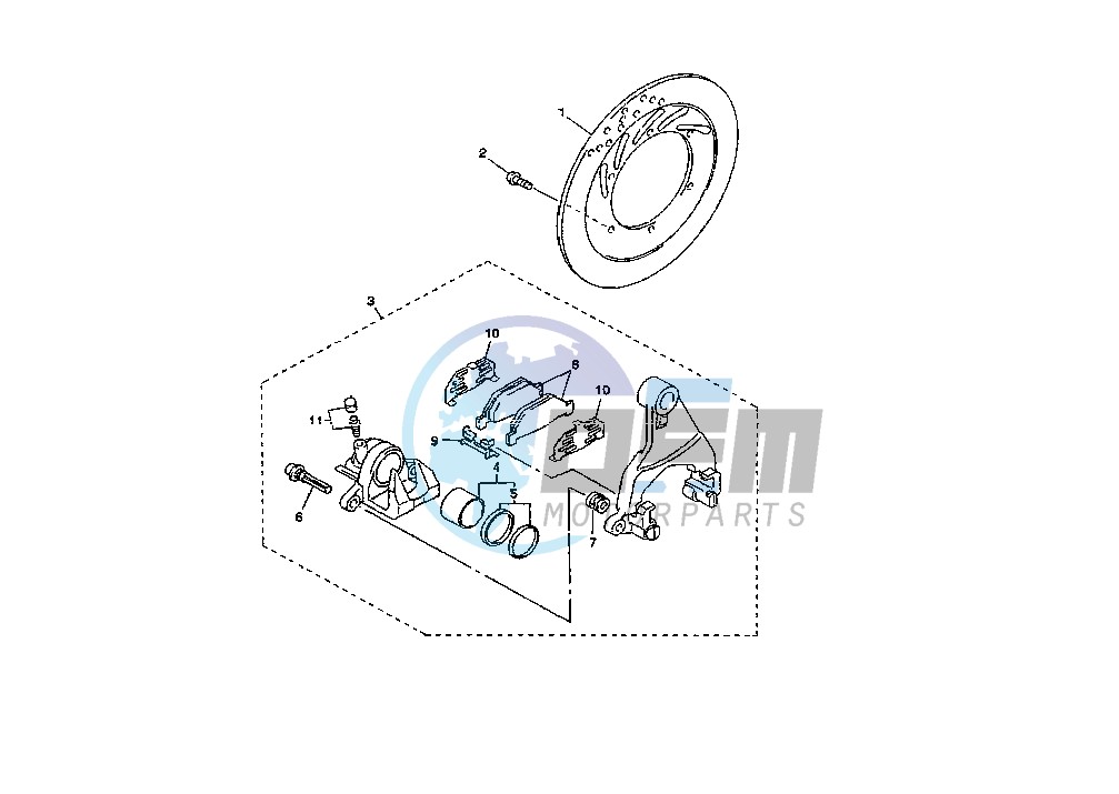 REAR BRAKE CALIPER