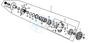 MIO 50 25KMH drawing CLUTCH