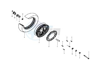 EURO MX - 125 cc drawing FRONT WHEEL