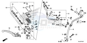 NC750SDE NC750SD Europe Direct - (ED) drawing FR. BRAKE MASTER CYLINDER (NC700SD/ 750SD/ 750SA)