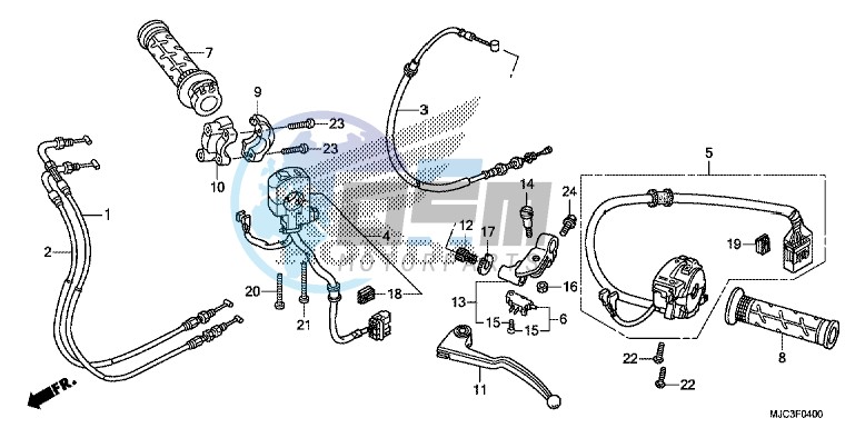 HANDLE LEVER/SWITCH/CABLE