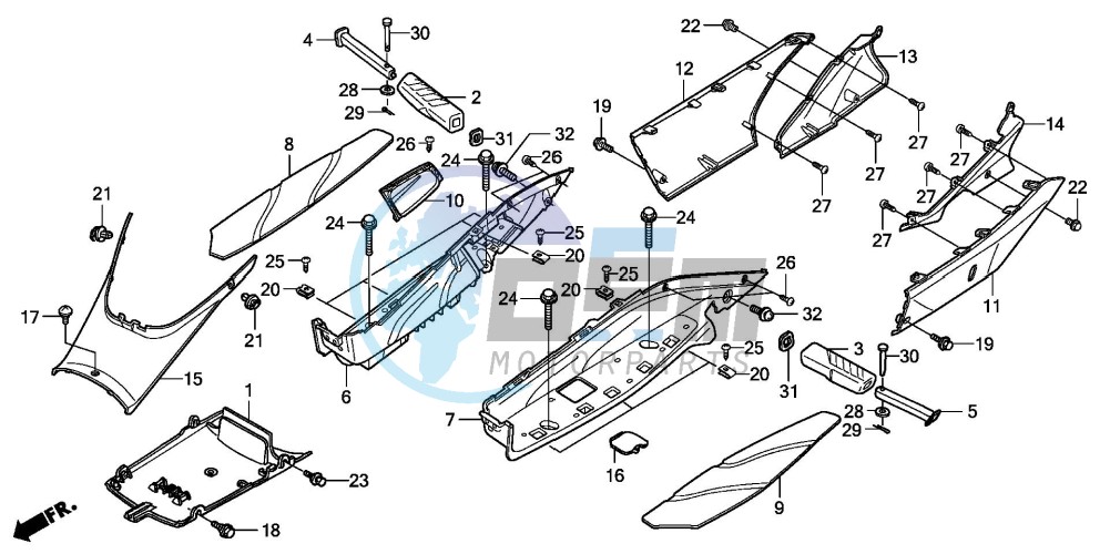 FLOOR PANEL/CENTER COVER (FES1257/A7)(FES1507/A7)