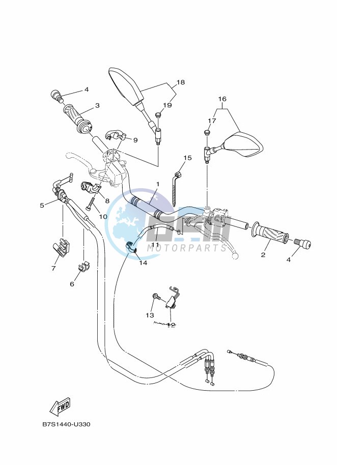 STEERING HANDLE & CABLE