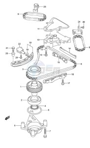 DF 250 drawing Timing Chain (DF 250S)