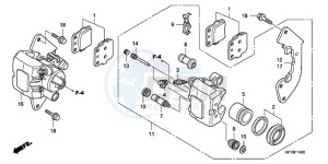 TRX420FAA Europe Direct - (ED) drawing FRONT BRAKE CALIPER