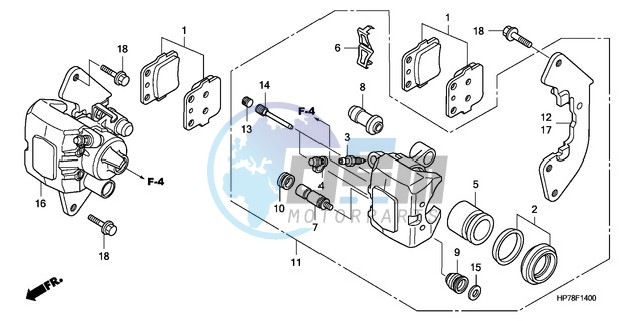 FRONT BRAKE CALIPER