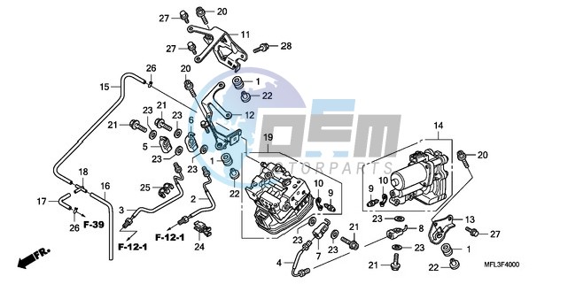 REAR POWER UNIT/REAR VALV E UNIT