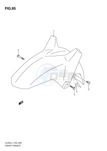 DL650 (E2) V-Strom drawing FRONT FENDER (DL650L1 E2)