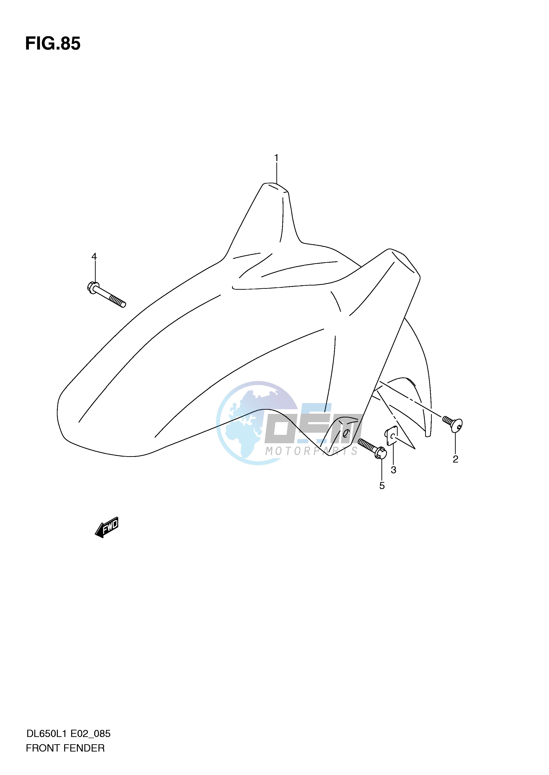 FRONT FENDER (DL650L1 E2)