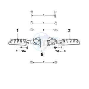 LUDIX 10 RBP2A drawing FOOT SUPPORT