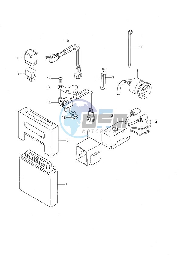 PTT Switch/Engine Control Unit