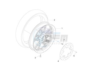 Beverly 300 ie Tourer (USA) USA drawing Rear Wheel