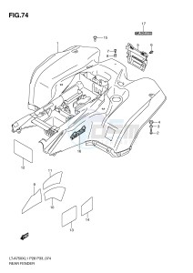 LT-A750X (P28-P33) drawing REAR FENDER (LT-A750XL1 P28)