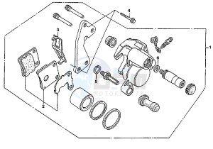 CITY 50 drawing FRONT BRAKE CALIPER