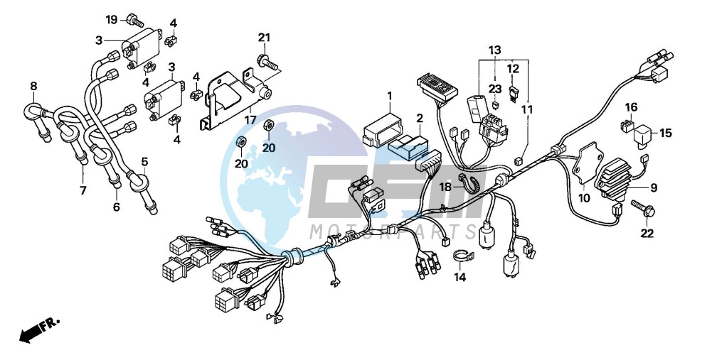 WIRE HARNESS (CBF600N6/NA6)