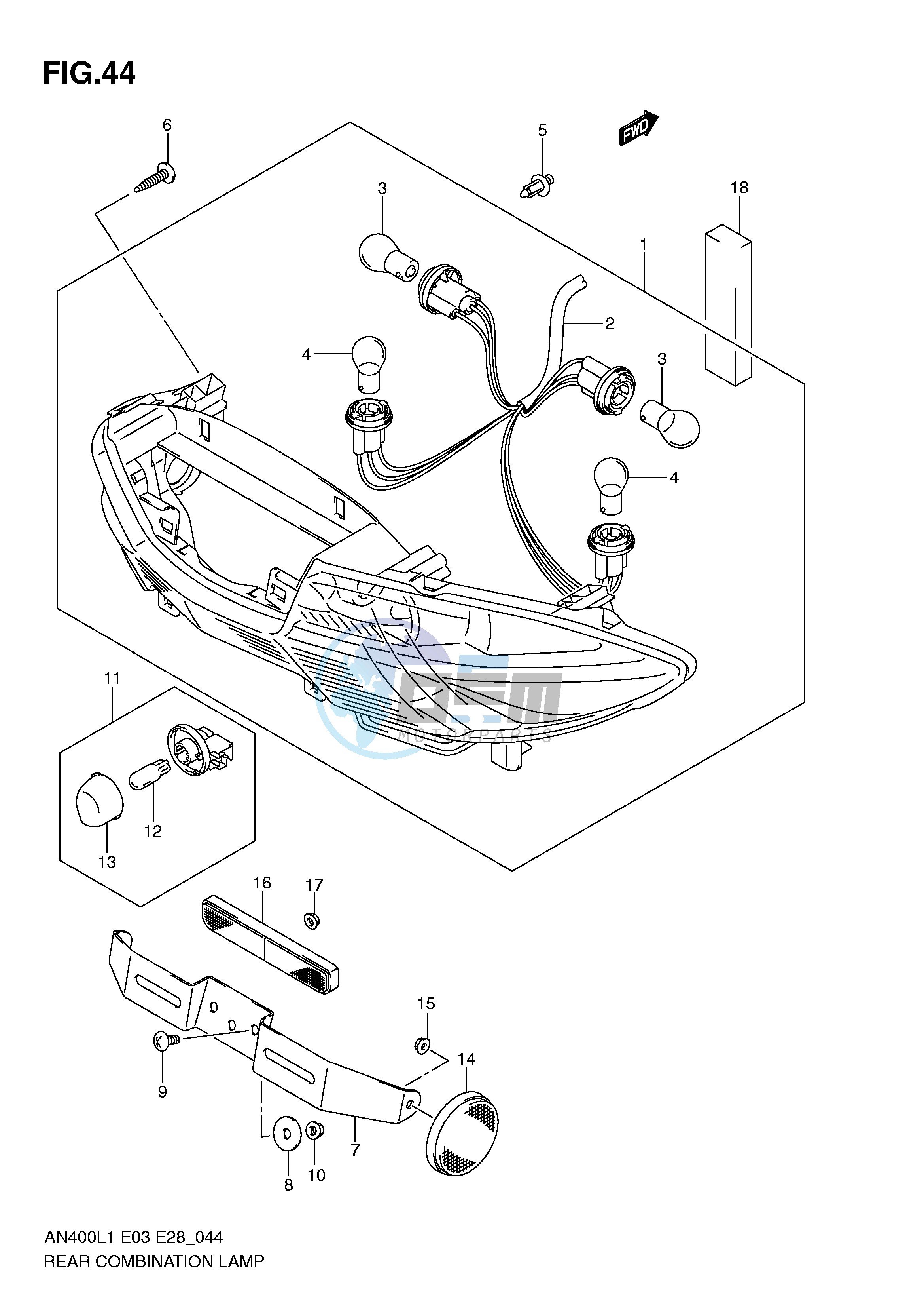 REAR COMBINATION LAMP