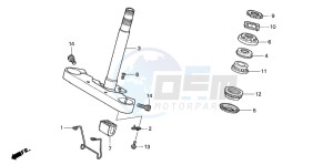 VF750C2 drawing STEERING STEM