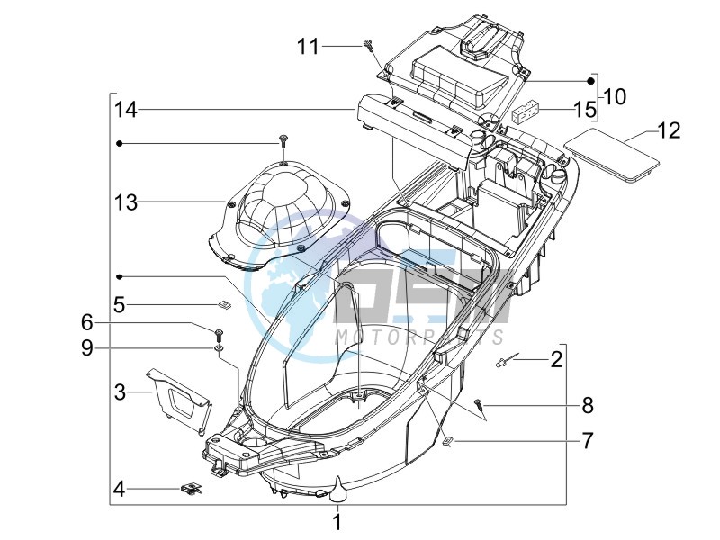 Helmet box - Undersaddle