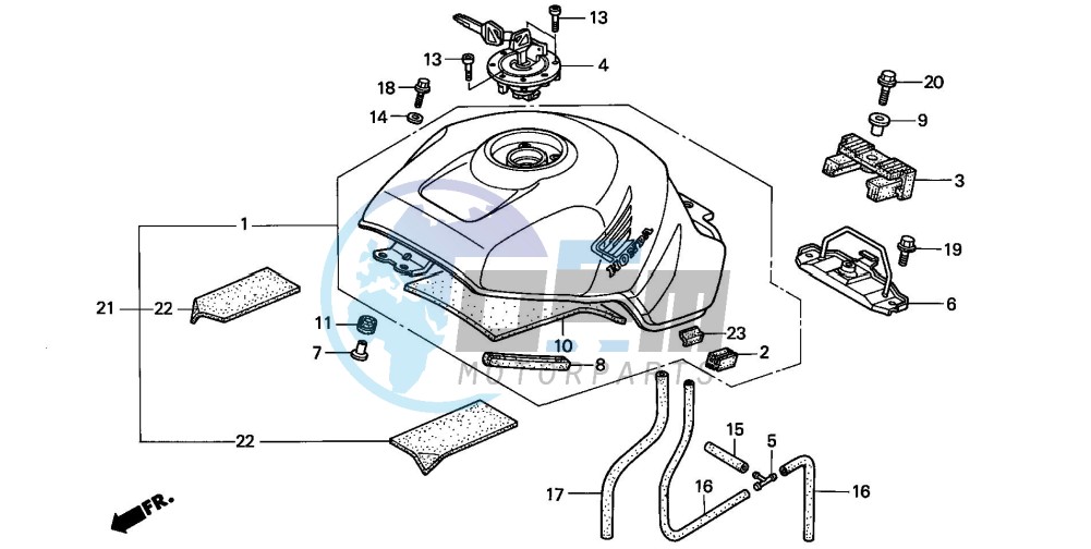 FUEL TANK (CBR900RRY,1/RE1)